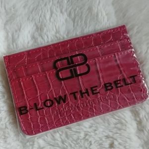 B-Low The Belt faux croc card case